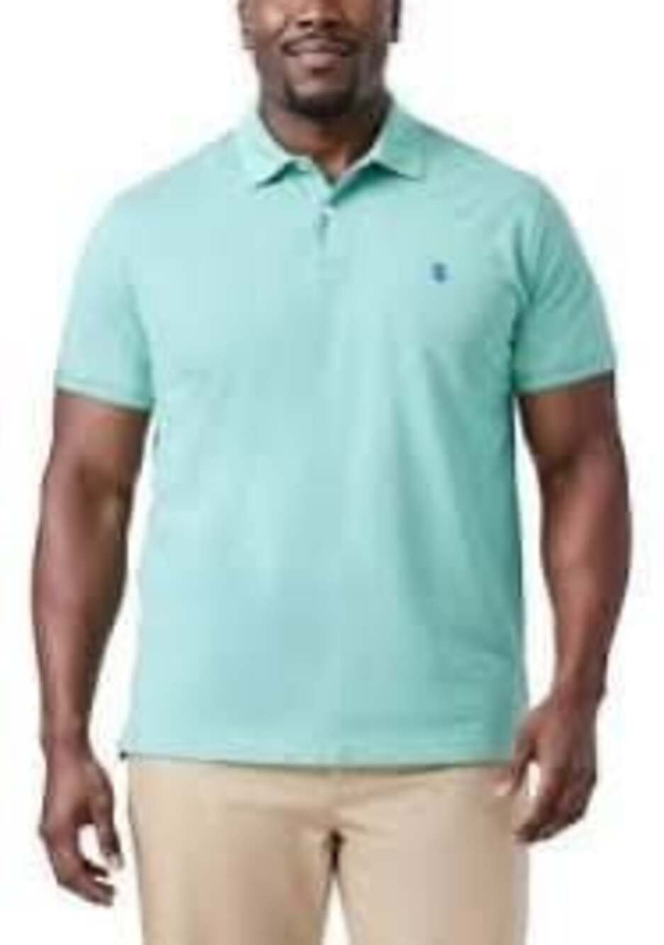 IZOD Advantage Performance Natural Stretch Polo Shirt XXL Mint Green